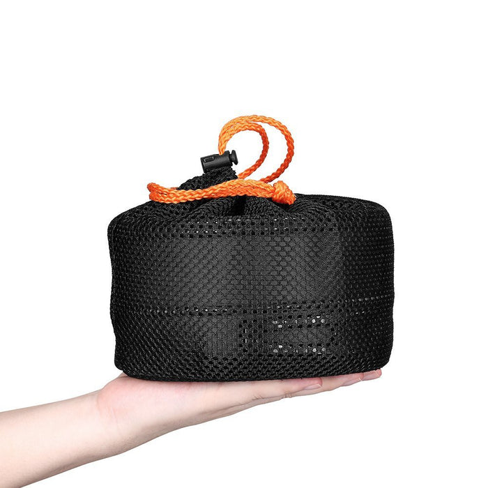 Bouilloire Outdoor Double Paroi 1,2L avec Kit Ustensiles - Camping 2-3 Personnes - Camp de Base Farzen