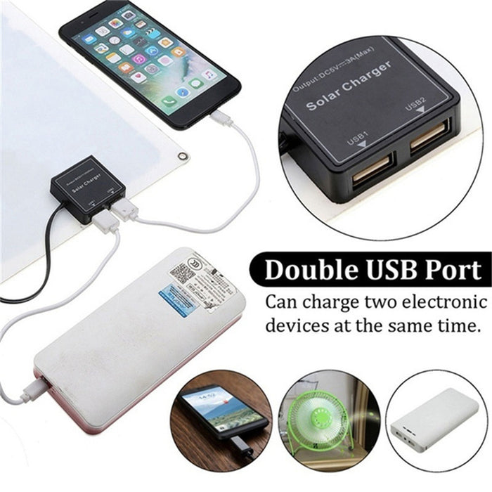 Panneau Solaire Portable 15W USB | Chargeur Autonome pour Camping & Trek - Camp de Base Farzen