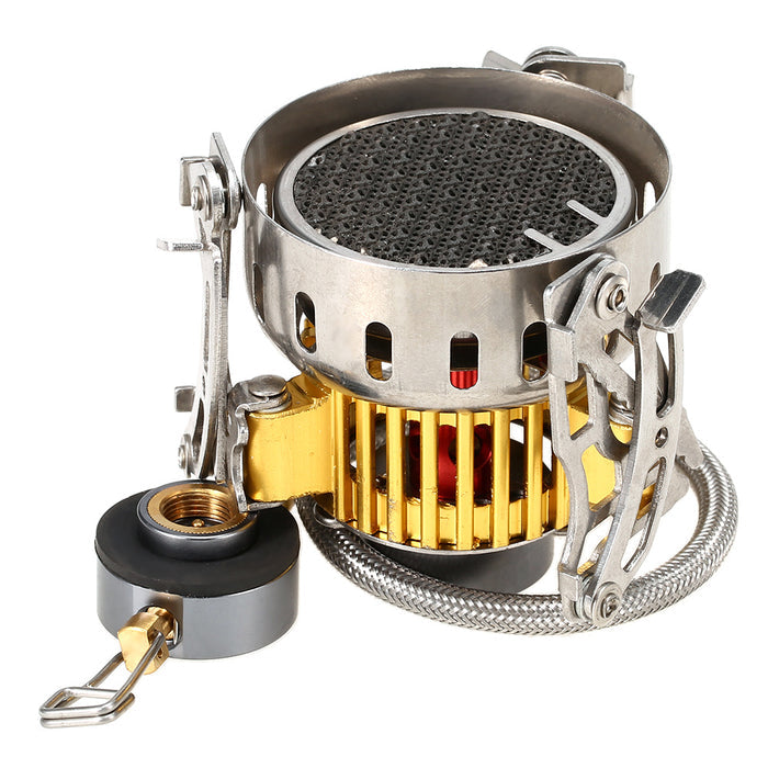 Réchaud Camping Portable 3500W Ultra-Léger Coupe-vent - Camp de Base Farzen