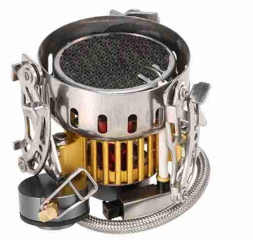Réchaud Camping Portable 3500W Ultra-Léger Coupe-vent - Camp de Base Farzen