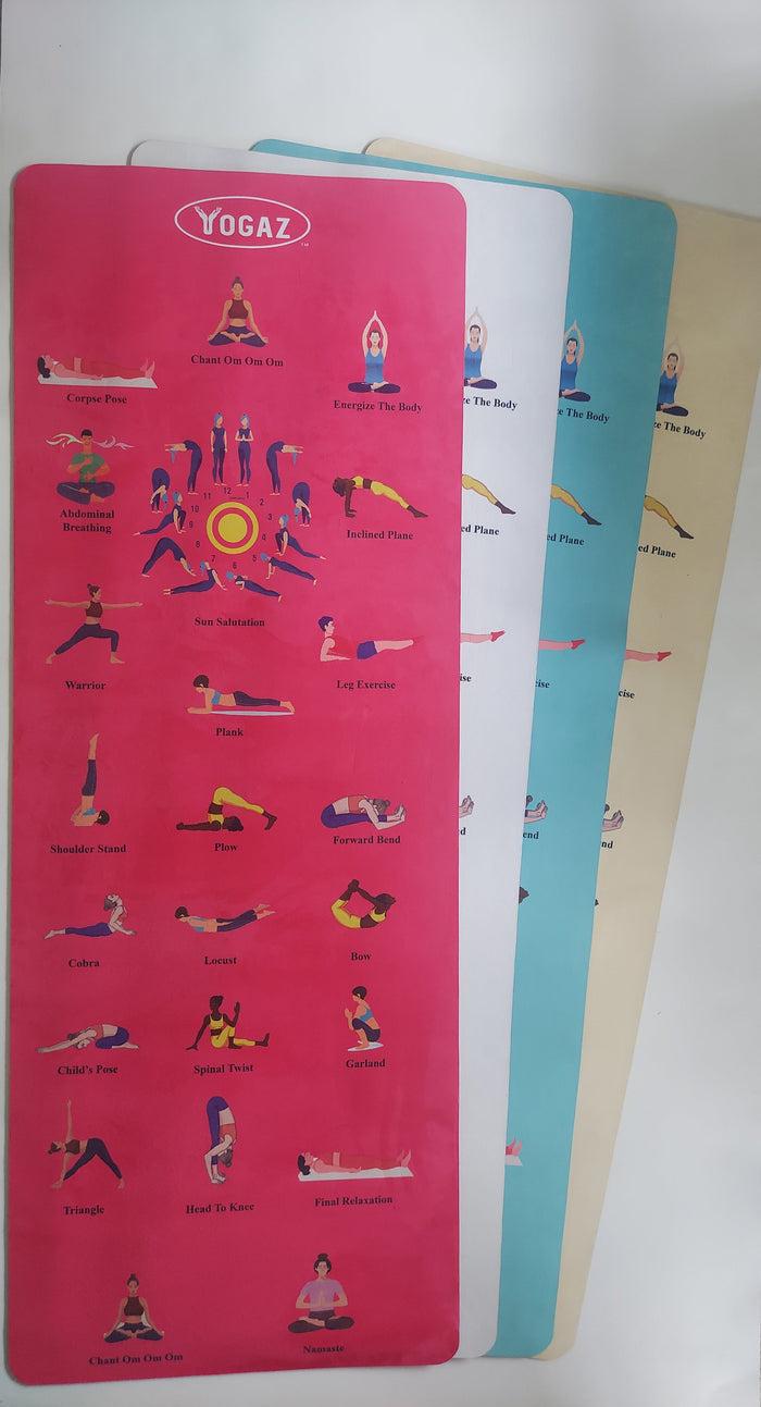 3D Suede-Textured Yoga Mat for Easy Home Learning - YOGAZ