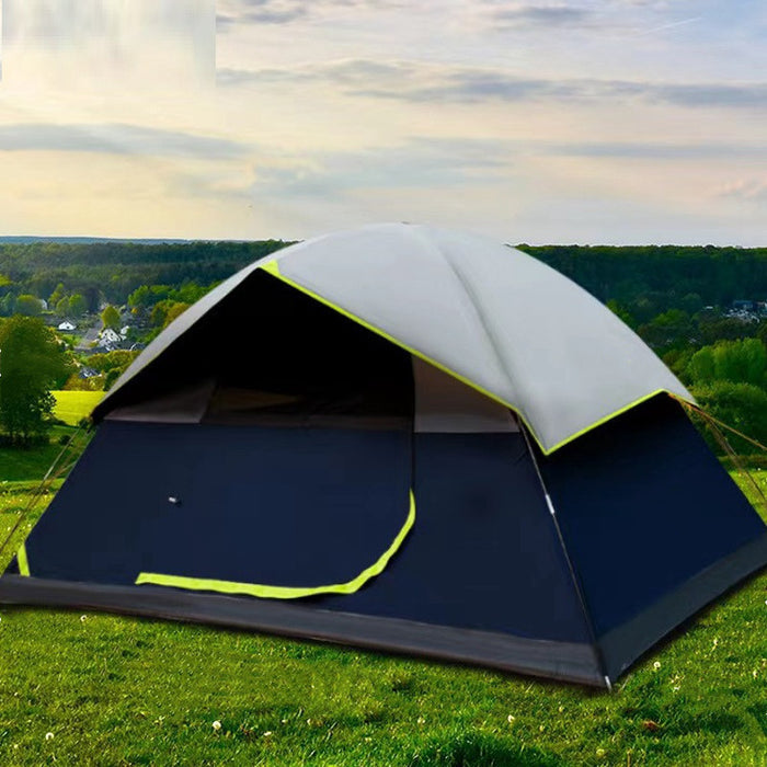 Tente Camping 4 Personnes - Darkroom Anti-Lumière Famille - Camp de Base Farzen