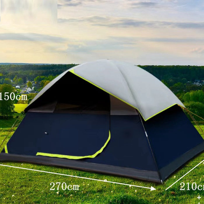 Tente Camping 4 Personnes - Darkroom Anti-Lumière Famille - Camp de Base Farzen