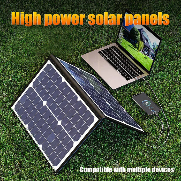 Panneau Solaire Portable 40W - Chargeur Camping Pliable - Camp de Base Farzen