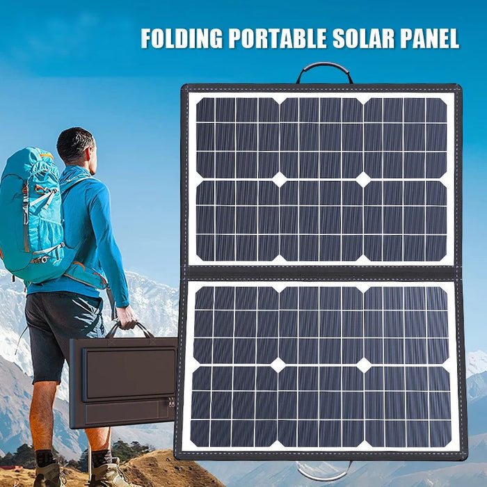 Panneau Solaire Portable 40W - Chargeur Camping Pliable - Camp de Base Farzen