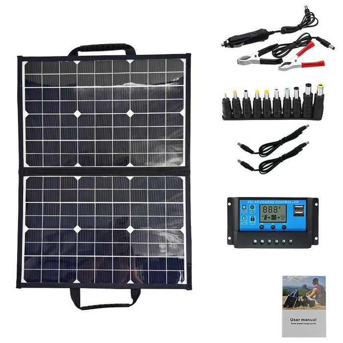 Panneau Solaire Portable 40W - Chargeur Camping Pliable - Camp de Base Farzen