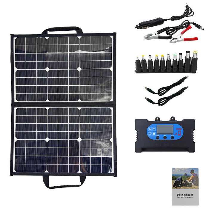 Panneau Solaire Portable 40W - Chargeur Camping Pliable - Camp de Base Farzen