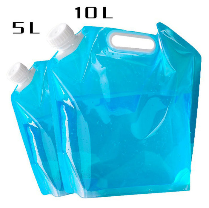 Sac à Eau Pliable PVC 5L/10L Conteneur Portable Camping - Camp de Base Farzen