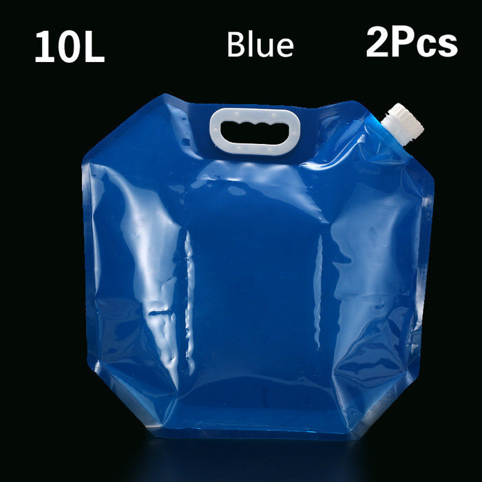 Sac à Eau Pliable PVC 5L/10L Conteneur Portable Camping - Camp de Base Farzen