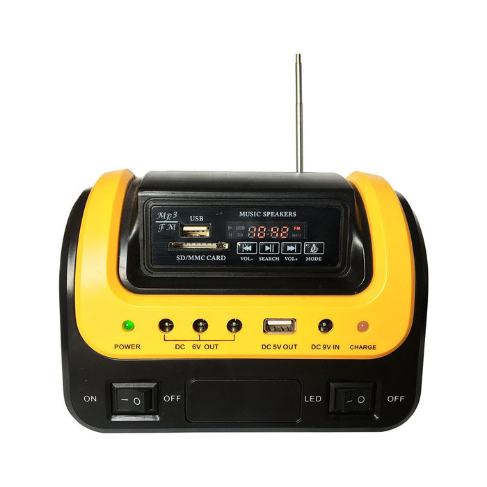 Kit Éclairage Solaire Portable 5W | Radio Bluetooth & Power Bank 5000mAh - Camp de Base Farzen