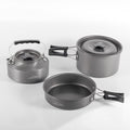Kit Réchaud Camping Aluminium 6 Pièces Portable Ultra-Léger - Camp de Base Farzen