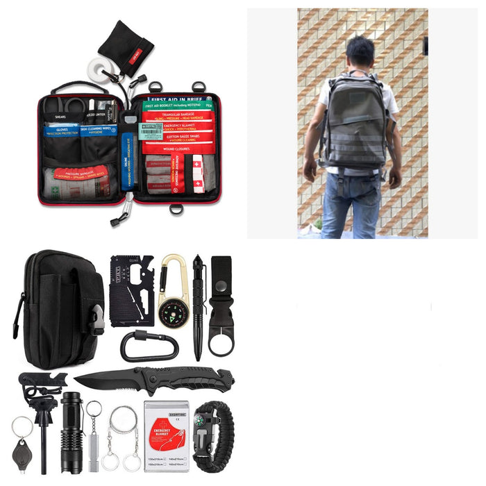 Outil Multifonction Camping Urgence - Kit SOS Outdoor - Camp de Base Farzen