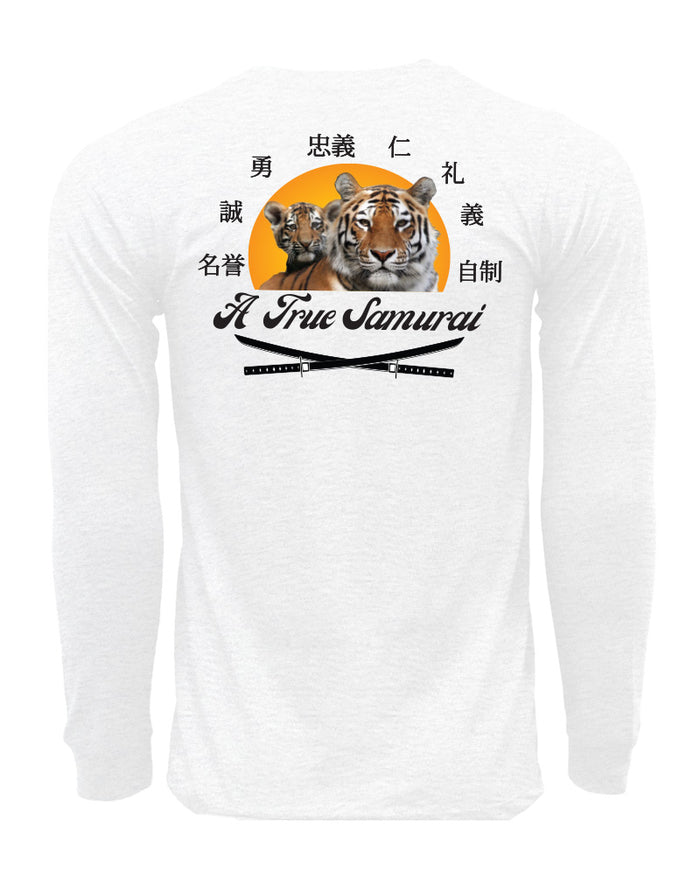 A True Samurai Long Sleeve Cotton Tee