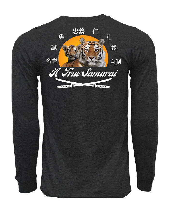 A True Samurai Long Sleeve Cotton Tee