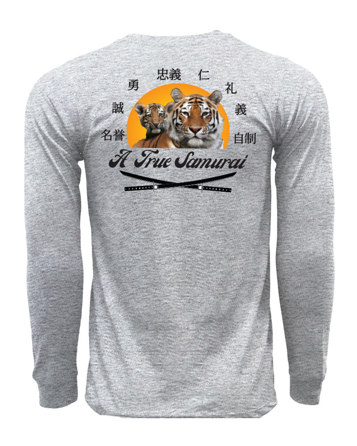 A True Samurai Long Sleeve Cotton Tee