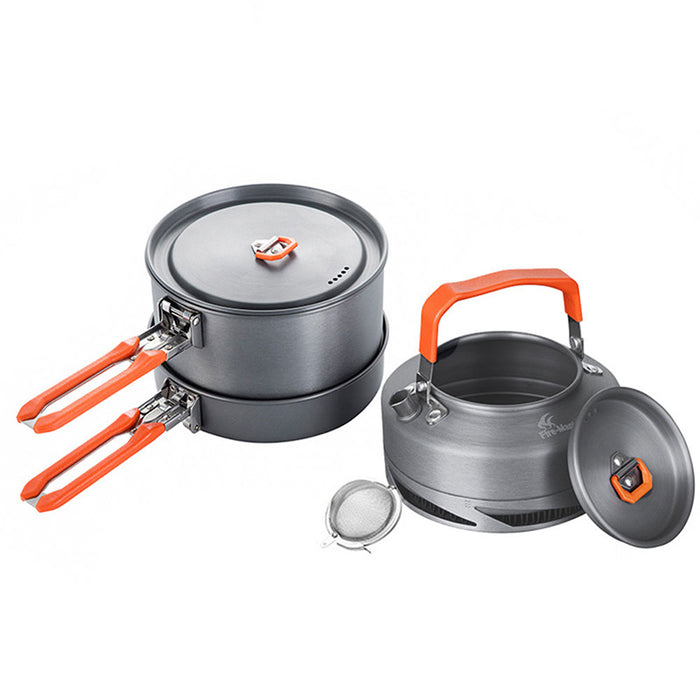 Batterie Cuisine Camping Alumina Set 3 Pièces Portable - Camp de Base Farzen