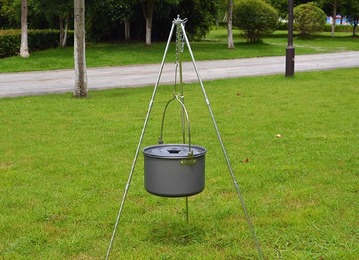 Trépied Feu de Camp Aluminium Support Barbecue Pliable - Camp de Base Farzen