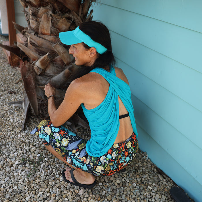 Aqua Colored Bow Top