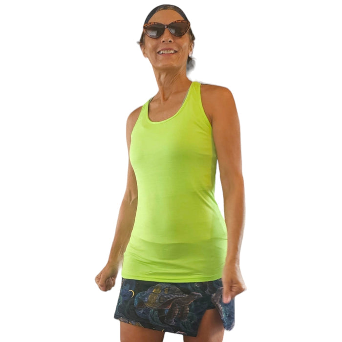 Bamboo Eco Freindly Green Racer Back Tank Top - YOGAZ
