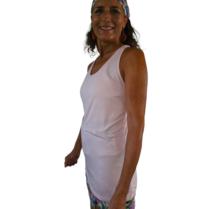 Bamboo Eco Freindly Light Rose Tank Top - YOGAZ
