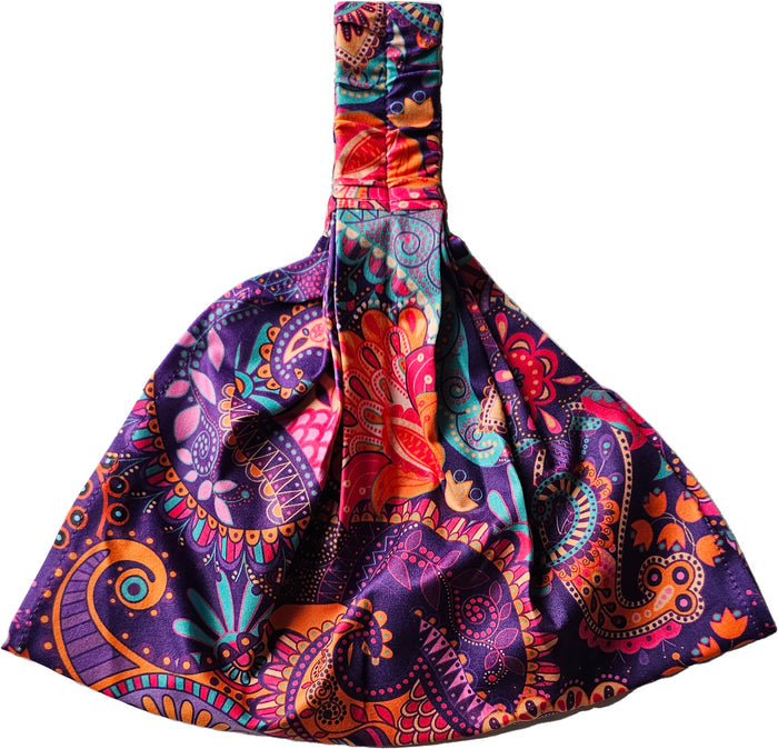 a dress with a colorful pattern on it