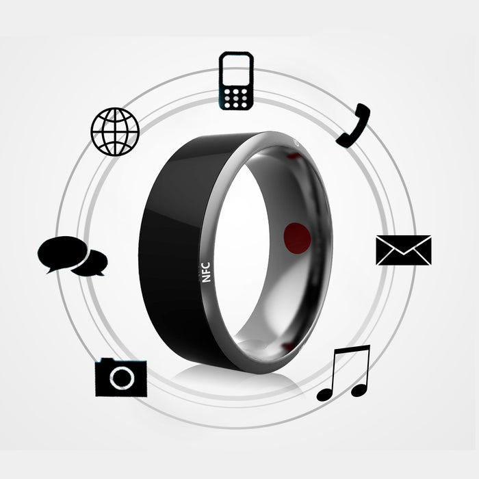 Bague connectée multifonctionnelle noire haute technologie - Camp de Base Farzen