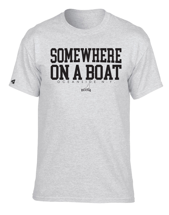 Buoy4 Somewhere on a Boat Short Sleeve Graphic Tee