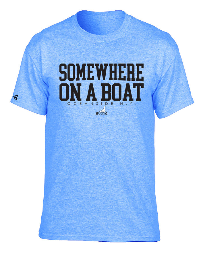 Buoy4 Somewhere on a Boat Short Sleeve Graphic Tee
