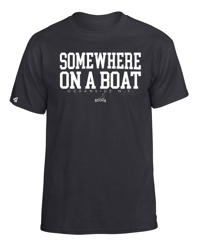 Buoy4 Somewhere on a Boat Short Sleeve Graphic Tee