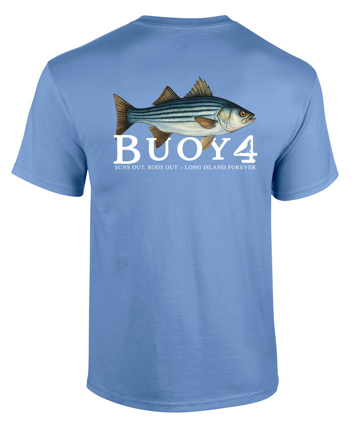 Buoy4 Striped Bass Short Sleeve Graphic Tee
