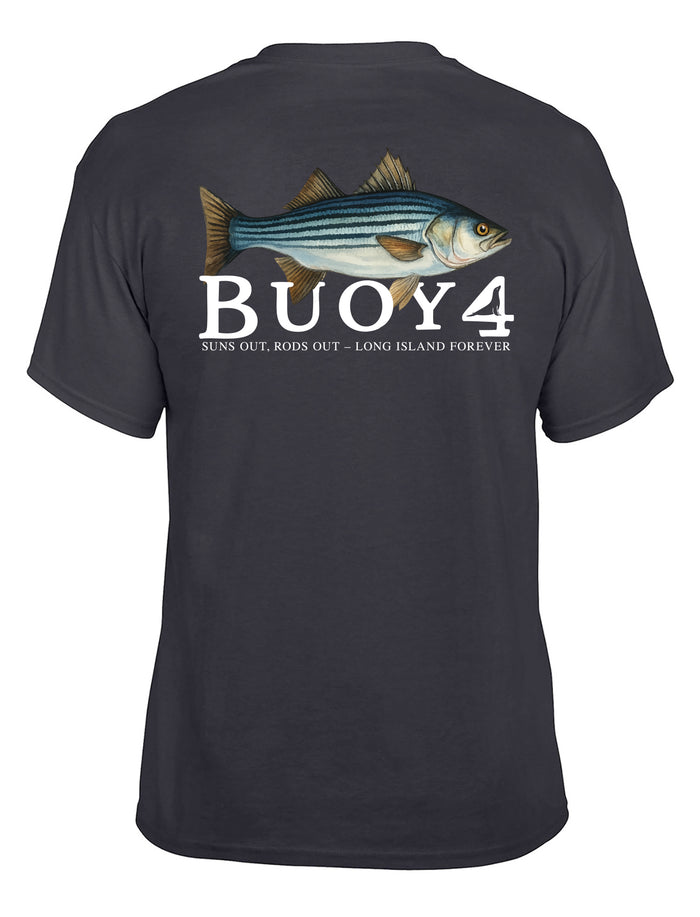 Buoy4 Striped Bass Short Sleeve Graphic Tee