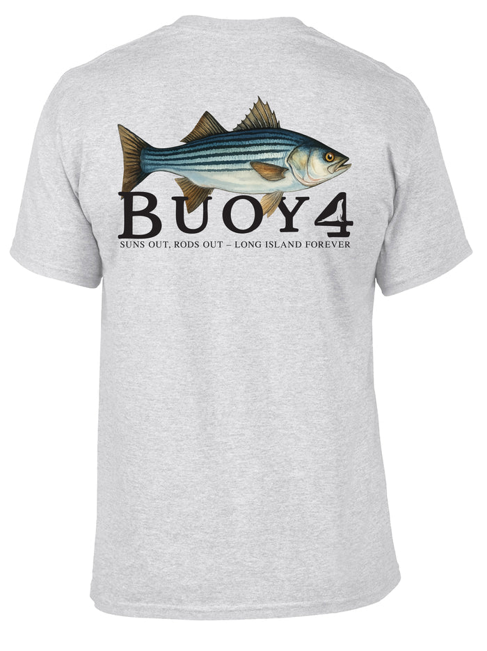 Buoy4 Striped Bass Short Sleeve Graphic Tee
