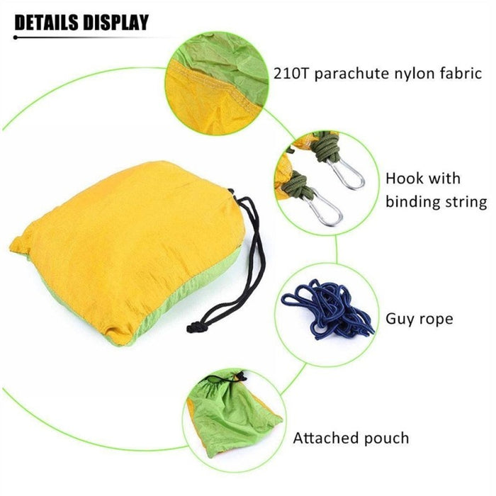 Hamac Randonnée Double - Nylon Parachute Portable - Camp de Base Farzen