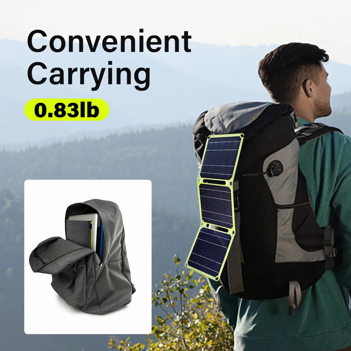 Panneau Solaire Pliable ETFE | Chargeur USB & Power Station | Ultra-Résistant - Camp de Base Farzen