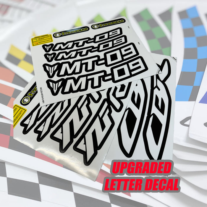 Fit Aprilia Dorsoduro 900 Logo Moto GP Check 17 inch Wheel Rim Sticker - MC Motoparts