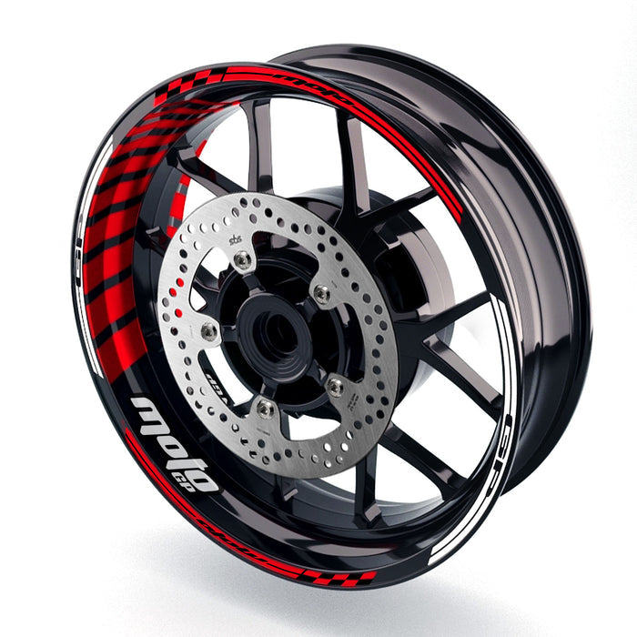 Fit Ducati 1299 Panigale Logo Moto GP Stripe 17 inch Wheel Rim Sticker - MC Motoparts