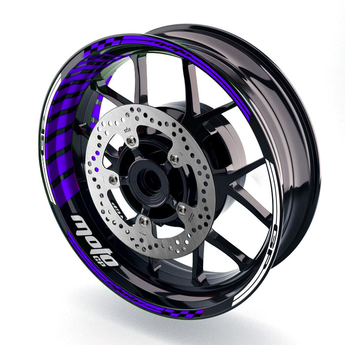 Fit Ducati Hypermotard 939 Logo Moto GP Stripe 17 inch Wheel Rim Sticker - MC Motoparts