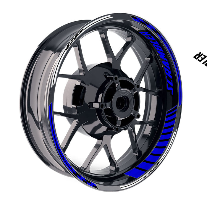 Fit Ducati Scrambler Caf? Racer Logo GP 17 inch Rim Wheel Stickers Racing Check