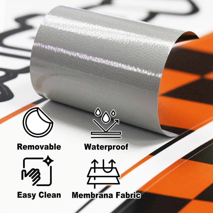 Fit Honda CB500R Logo Moto GP Check 17 inch Wheel Rim Sticker - MC Motoparts