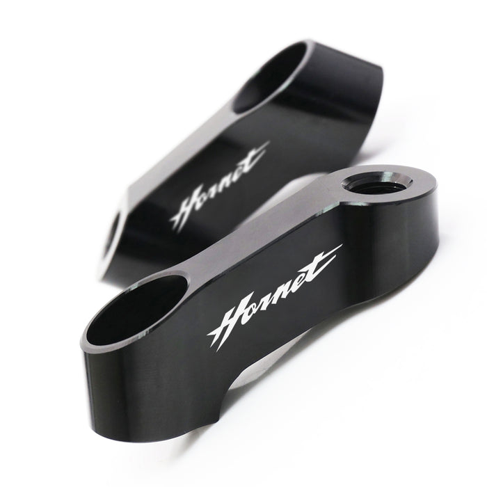 Fit Honda CB600F CB900F CB250F HORNET Engraved Logo Side Mirror Extender Riser - MC Motoparts