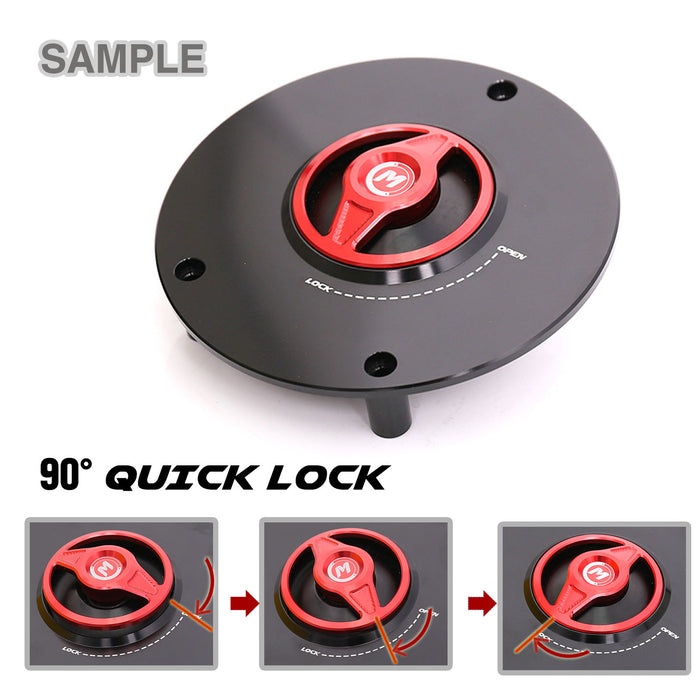 Detail about fuel cap Fit Honda CBR600RR CBR600F REVO Quick Lock Fuel Cap