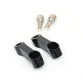 MC Motoparts CNC mirror extender and riser for Honda Monkey CB1000R CB500R CB300R rear view mirrors, black finish.