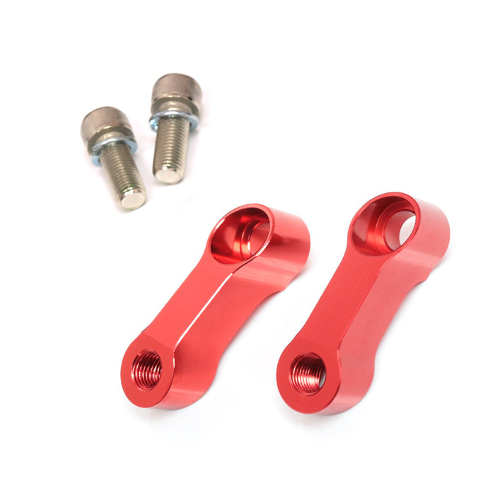 MC Motoparts Honda Monkey CB1000R CB500R CB300R mirror extender and riser, CNC aluminum, enhances rear view visibility.