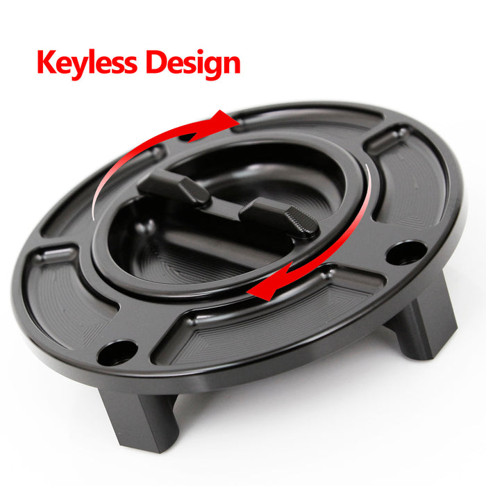 Detailed of Fit Honda VFR1200X CROSSTOURER Logo Engraved Keyless Fuel Tank Cap - MC Motoparts