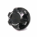 Black CNC oil filler cap for Kawasaki ER6F, ER6N, Z900RS, Z650, and Z800 motorcycles by MC Motoparts.