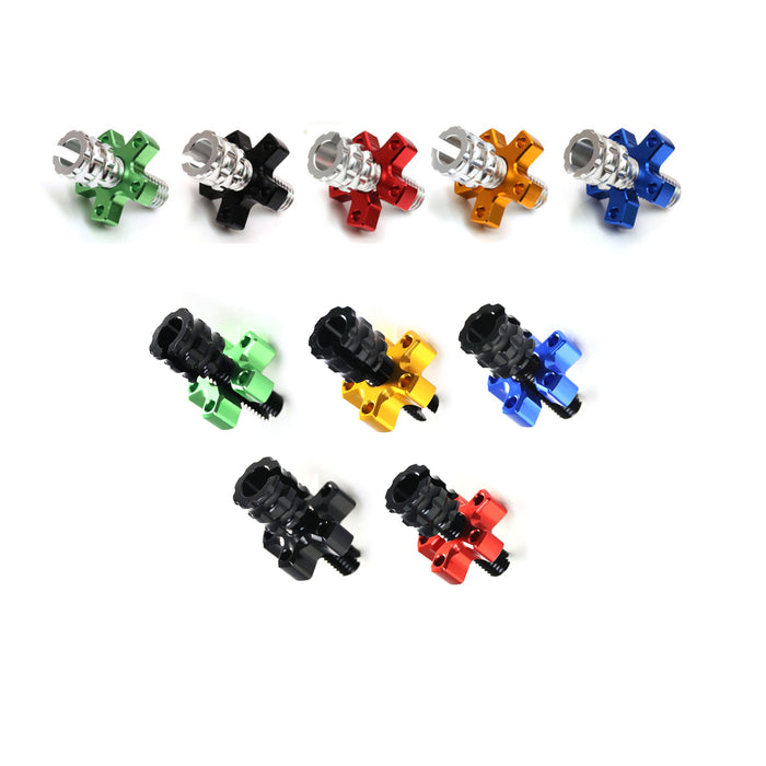 MC Motoparts Kawasaki Ninja 300 650 ZX9R Versys 650 clutch cable adjuster bolt, 8mm, for precise clutch control.