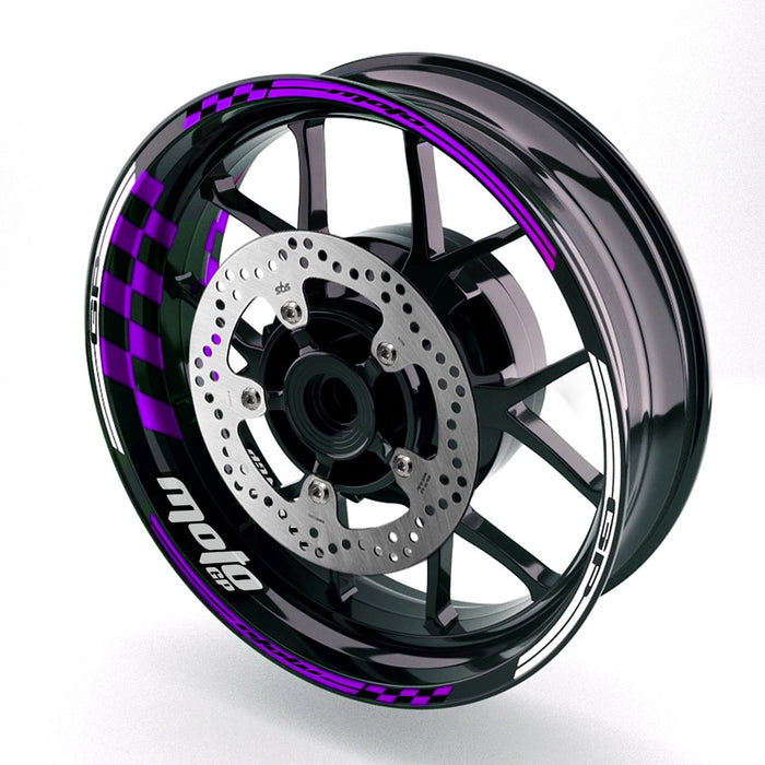 Kawasaki ZX10R Ninja Moto GP wheel rim sticker by StickerBao, 17-inch decal with Ninja logo and Moto GP design on motorcycle rim