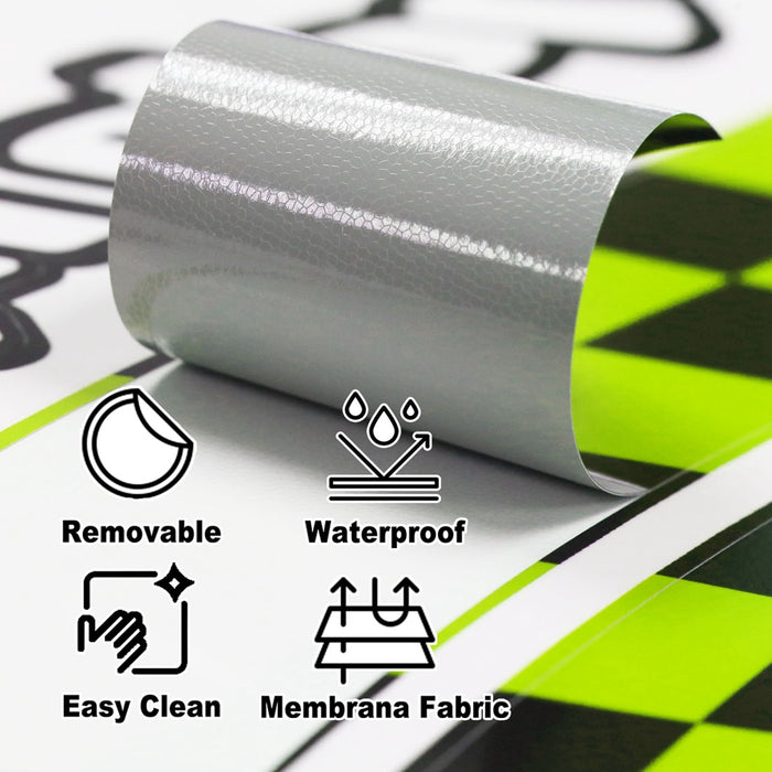 Kawasaki ZX10R Ninja Moto GP wheel rim sticker by StickerBao, features Moto GP logo on 17-inch motorcycle wheel rim decal