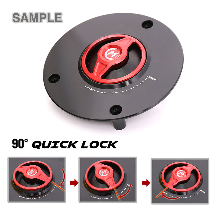 Quick Lock Release REVO fuel cap for mototorcycle