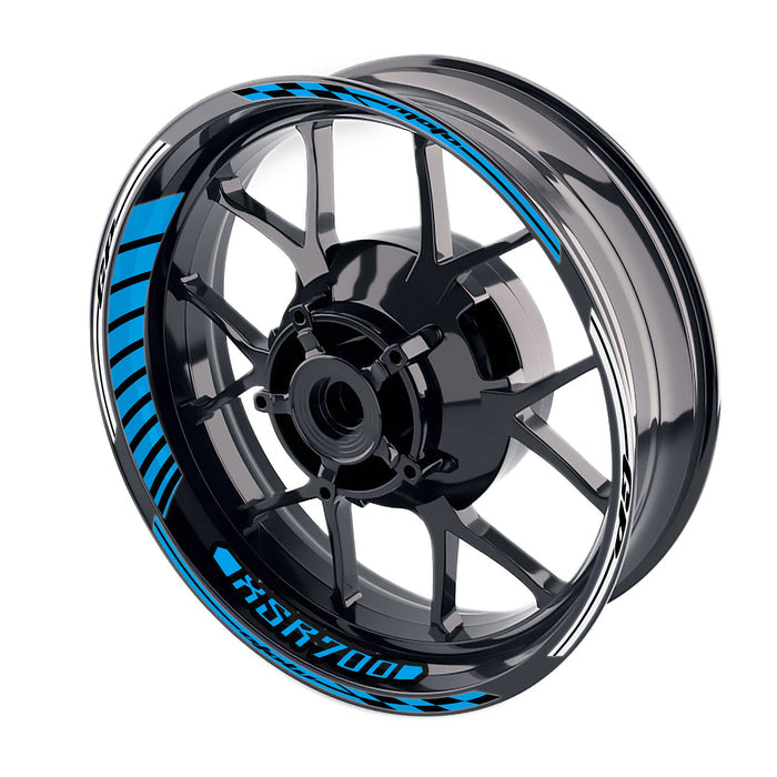 Fit Yamaha XSR 700 Logo Moto GP Stripe 17 inch Wheel Rim Sticker - MC Motoparts